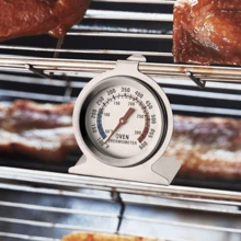 Termômetro de Forno Inox Analógico Culinário Até 300° A Gás E Elétrico Perfeito Para Churrasco Costela Pizzaria - Tamanho Único - Visão 2