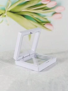 1入組pe珠寶展示盒,具有防塵和防氧化功能,配有pe膜,適合包裝和佩戴珠寶 - 白色 - 查看 4