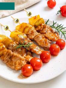 100 件，食品水果签，婚礼派对一次性蛋糕甜点棒自助餐纸杯蛋糕，牙签串，厨房，圣诞礼物，学校用品 - 金色 - 查看 5