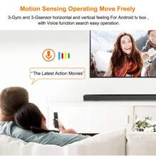 1 Pieza Control Remoto Inalámbrico 2.4g Con Función De Giroscopio Y Voz, Compatible Con Caja De Tv / Tableta / Pc - Negro - Ver 4
