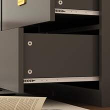 Large Modern Wood Nursery Storage Dresser Chest with Wide Table Top & 6 Drawers, Wide Storage Space Functional Organizer