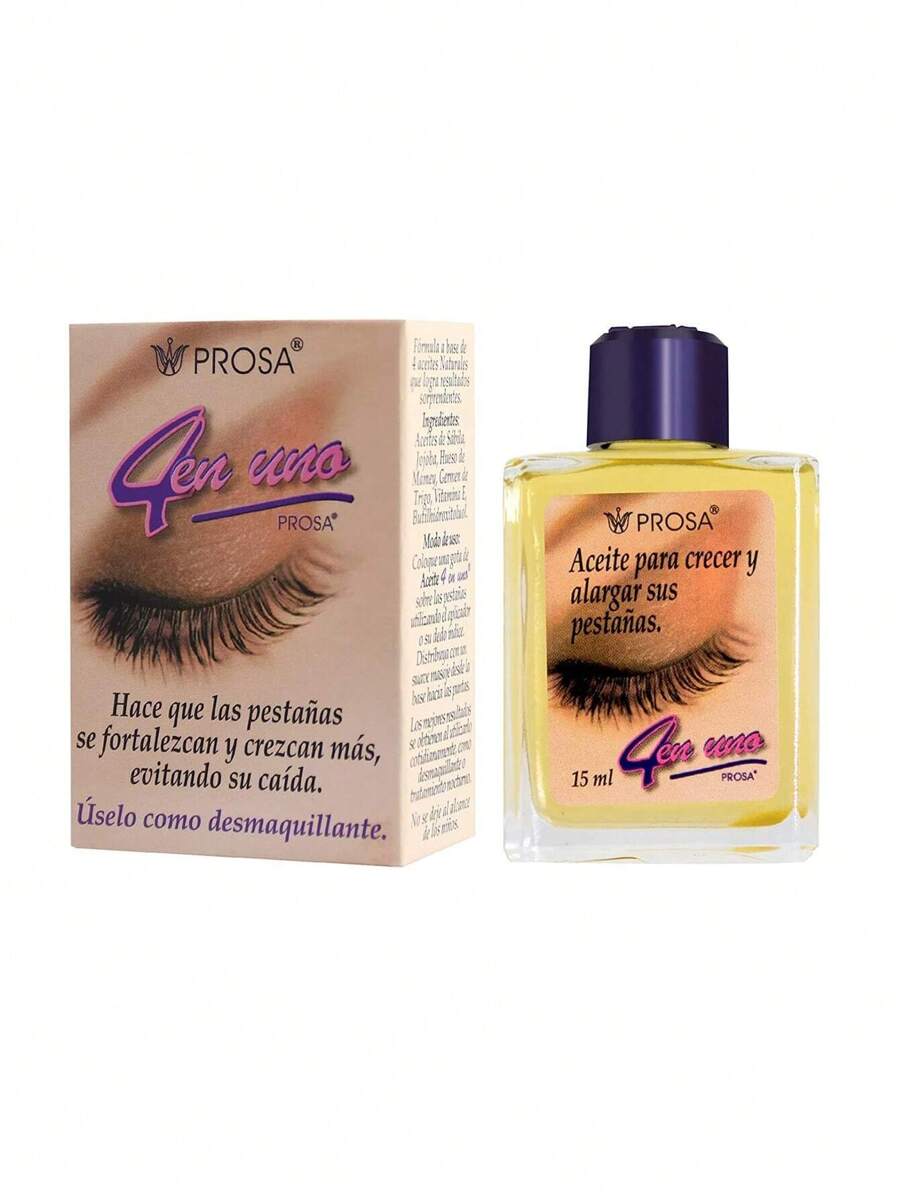 Aceite Prosa Desmaquillante con efecto alargador y fortalecedor de pestañas - Morado - Ver 1