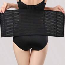 Sports Outdoor 1pc Black Tummy Control Belt Shapewear Waist Trainer Corset Shapewear Shorts Gym Accessories For Belly Slimming Girdles, Lumbar Girdles For Belly Slimming Corset - Black - View 4