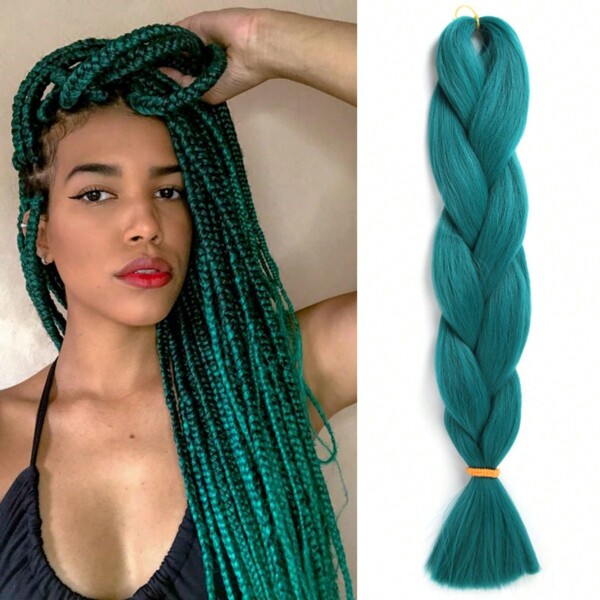 Dark Green 1 Pack Braiding Hair Extensions for Women 41Inch High