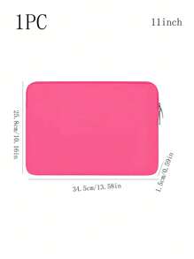 适用于11、13、14、15、15.6英寸笔记本电脑的软包，办公旅行包，学生笔记本电脑包，保护套，加厚防震防水商务笔记本电脑包，笔记本电脑公文包，平板电脑保护套，适用于商务旅行、学校、大学、办公室、学生、教师、教室等场合。 - 玫紅色 - 查看 5