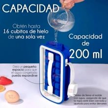 Hielera Molde De Silicón Cubos De Hielos Para Bebidas Botella Portátil Para Bar Cocina Cubitos Cubos - Azul - Ver 7