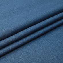 1pc Solid Navy Blue Linen Tablecloth With Polyester Material, Thick And Minimalist Style For Dining Table, Modern Sense For Coffee Table - Navy Blue - View 3