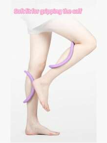 1pc Soft Yoga Ring, Pilates Magic Ring, Shoulder & Back Yoga Stretching Prop - Dusty Pink - View 2