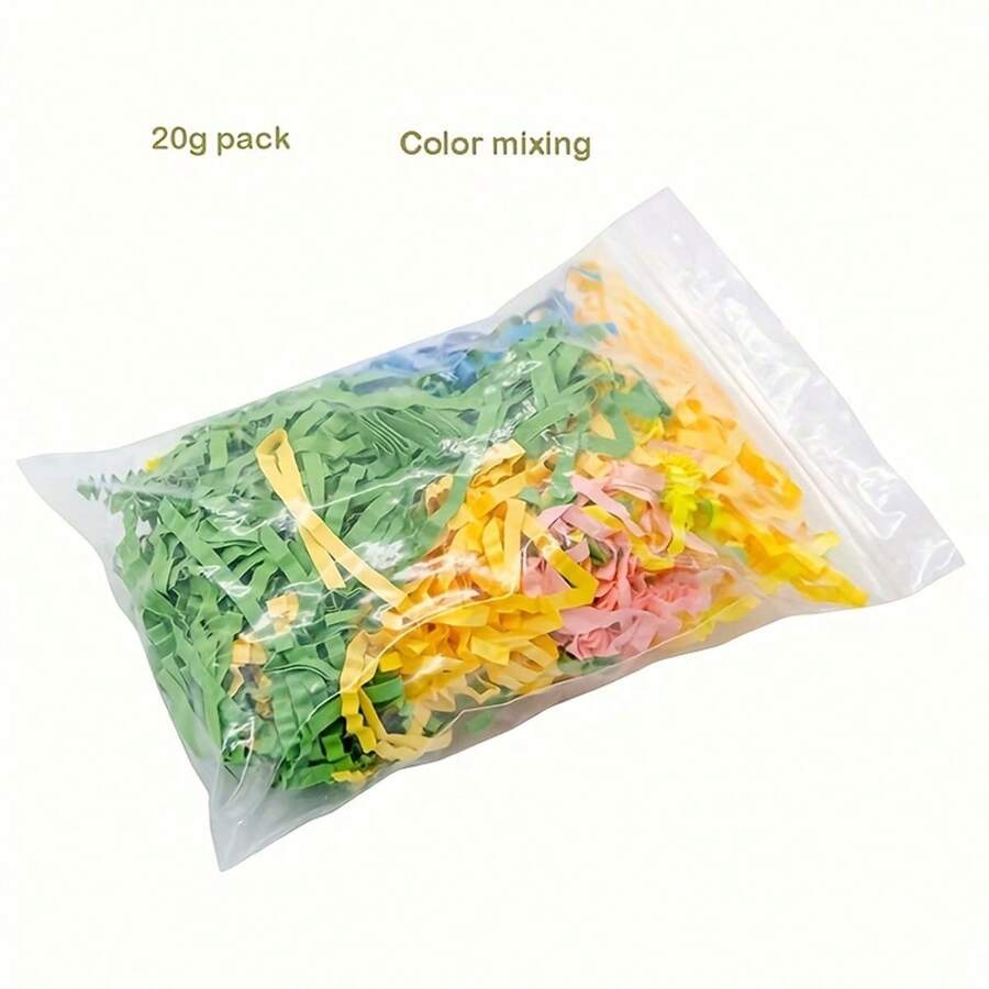 1pc Random Color Paper 20 Carrots Bird Toy Shredder Forage Toy Parrot Chewing Toy Birdcage Paper Shredder With Toy Spring Filling - Multicolor - View 1