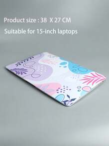 1set 15 Inch Leaf Pattern PVC Laptop Protective Sticker