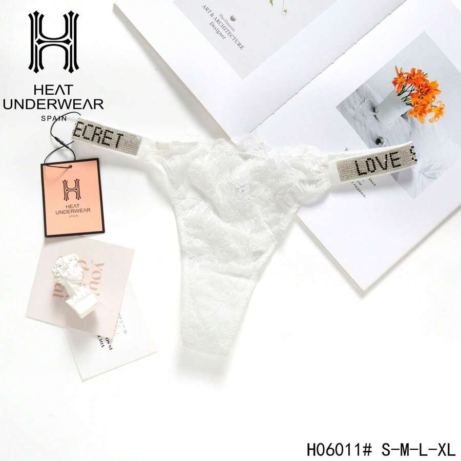 B.V.BLOUSE HeatUnderwear Thong - White - View 1