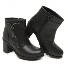 Women Fashion Boots - 黑色 - 查看 3
