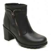 Women Fashion Boots - 黑色 - 查看 1