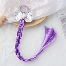 Extensión del pelo para niños de colores trenzado sintético - Multicolor - Ver 4