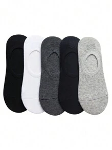 10雙男式船型襪,矽膠防滑,吸濕透氣除臭,短筒夏季襪,尺寸38-44