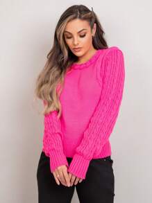 Women Sweaters - Hồng - Xem 3