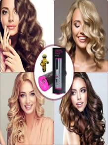 Máquina De Fazer Cachos Elétrica Cabelos Automática Sem Fio - Multicolorido - Visão 2