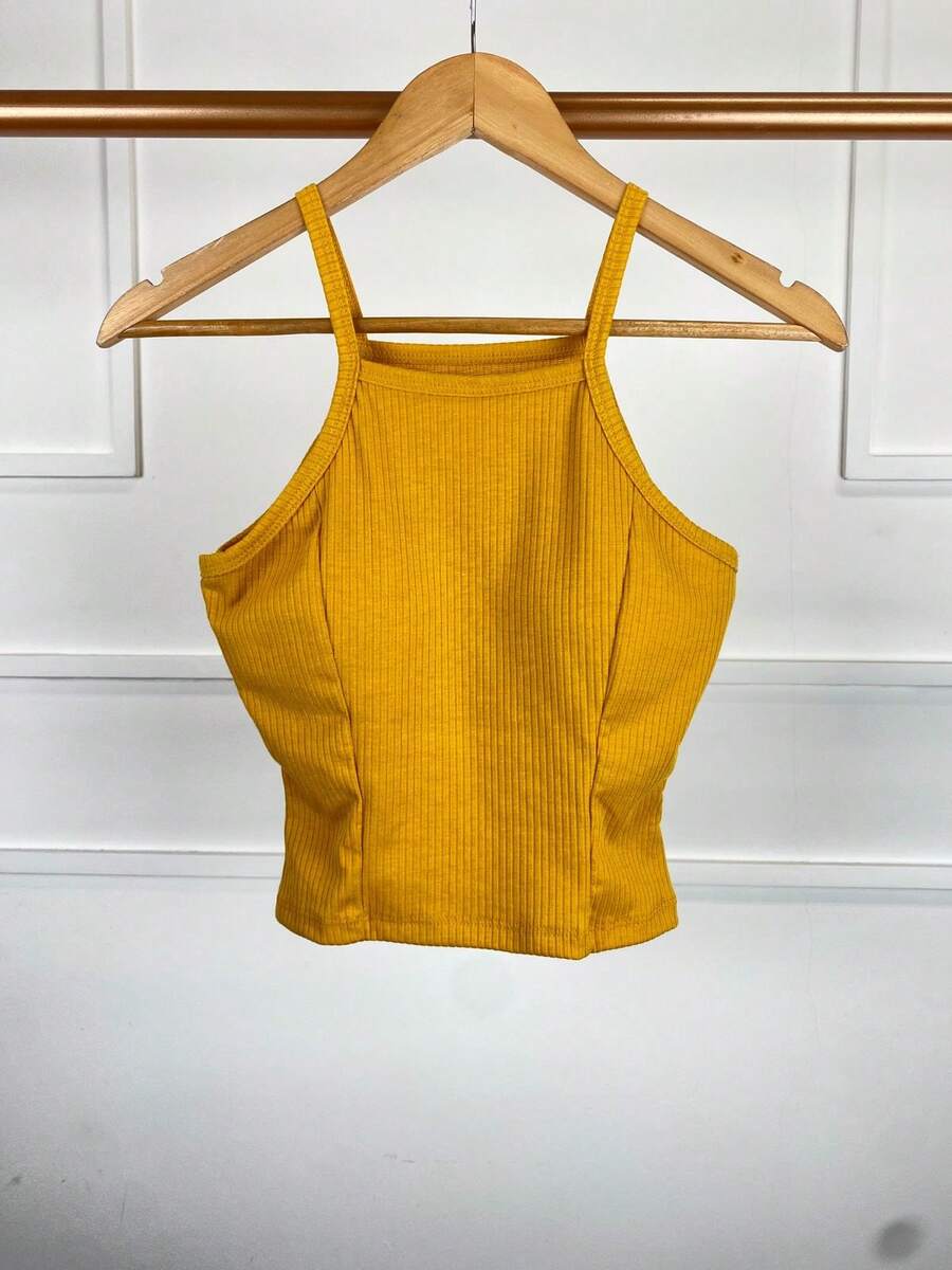 Women Tops - 芥末黃 - 查看 1