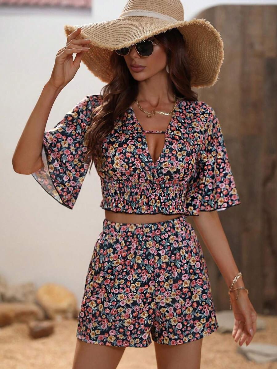 Women Two-piece Outfits - màu đen - Xem 1