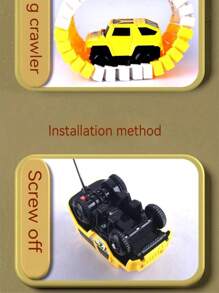 YUQING.FC Pista Magica Flexible Con Coche De Pila Grande Para Niñas - Amarillo - Ver 8