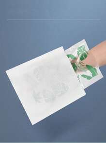 1pc Disposable Pet Waste Bag With Dispenser, Dog Poop Scooper, Outdoor Portable Dog Poop Collection Bag - Mint Green - View 2