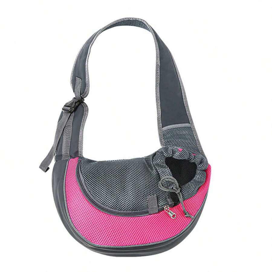 1 Túi đựng thú cưng cho mèo và chó, túi đeo vai di động hoặc túi đeo chéo cho thú cưng đi chơi - Màu Hồng Tươi - Xem 1