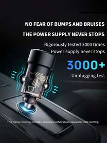 Lenovo USB C Car Charger 38W Car Phone Charger Port Adapter Charger PD20W&QC3.0 Type C Fast Charging Car Charger - Black - View 2