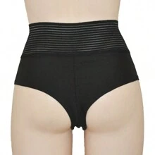 Calzon Cachetero Cintura Alta Compresion Suave Sexy Rina - Negro - Ver 3