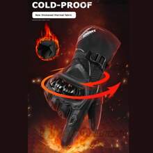 suomy 摩托车手套 防风防水手套 摩托车骑行手套 触屏摩托车越野手套 冬季 - 黑色 - 查看 5