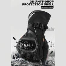 suomy 摩托车手套 防风防水手套 摩托车骑行手套 触屏摩托车越野手套 冬季 - 黑色 - 查看 4