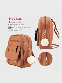 Women Fashion Backpacks - Lạc đà - Xem 4