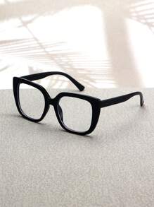 1 Pair Geometric Eyeglasses For Women - Black - View 3