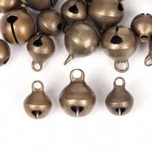 20-100pcs Jingle Bells Copper Pendants Hanging Christmas Tree Ornaments Christmas Decorations Party DIY Crafts Charms - Bronze - View 2
