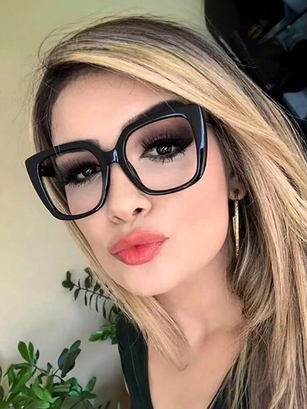1 Pair Geometric Eyeglasses For Women