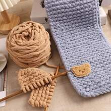 4pcs White Soft & Warm Knitting Yarn For Diy, Scarf, Comfortable Thick Knitting & Crocheting Supplies - White - View 7