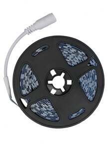 Fita Led 5050 Rolo 5 Metros 12v 300 Leds Ip20 + Fonte Branco Neutro - Preto - Visão 3