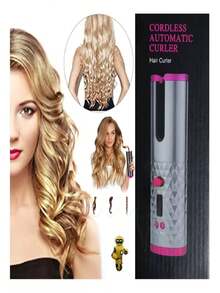 Máquina De Fazer Cachos Elétrica Cabelos Automática Sem Fio - Multicolorido - Visão 3