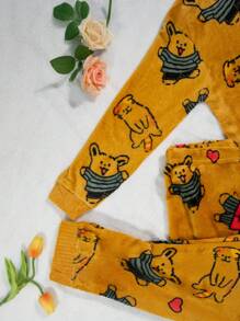 Pijama Polar Para Mujer Conjunto de 2 Piezas, Ultrasuave y Caliente, Camisa Con Botones, Pantalón, Limited Edition Deluxe, 6 Diseños Únicos - Amarillo Mostaza - Ver 6