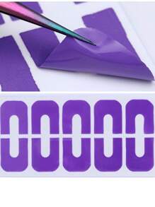 Clips De Protección De Pintauñas, Cinta Adhesiva Desechable, Pegatina Laquer Guad Protector Para Piel De Uñas, Herramienta Para Dedos De Manicura - Morado - Ver 4