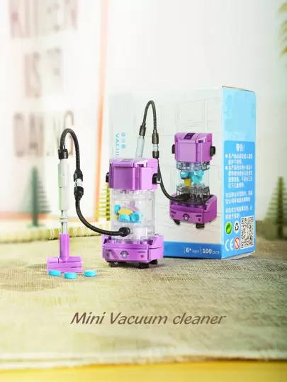 1 件儿童积木玩具 - 家用电器系列，男孩和女孩的塑料拼图组装模型玩具，教育智力礼物房间装饰