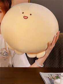 可翻转毛绒章鱼玩具、毛绒娃娃枕头、生日礼物、感恩节礼物、圣诞节礼物、母亲节礼物、派对装饰 - 杏色 - 查看 4