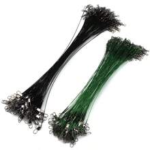 20PCS 15/20/25/30cm Anti-bite Fly Leash Fishing Lead Line Rope Wire Leading Line Fishing Lure Connector