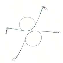 20PCS 15/20/25/30cm Anti-bite Fly Leash Fishing Lead Line Rope Wire Leading Line Fishing Lure Connector