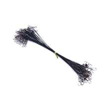 20PCS 15/20/25/30cm Anti-bite Fly Leash Fishing Lead Line Rope Wire Leading Line Fishing Lure Connector