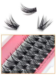 3行(36分枝)15毫米假睫毛,適用於分段式貼附