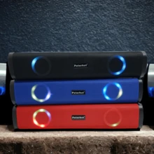 Increible bocina (modelo LM891) color rojo, azul y negro. - Rojo - Ver 3