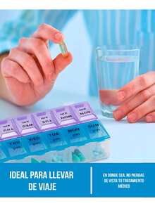Pastillero Semanal Día Y Noche - Blanco - Ver 5