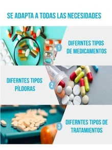 Pastillero Semanal Día Y Noche - Blanco - Ver 6