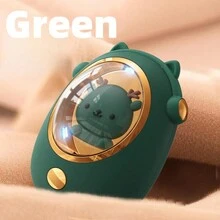 1入組可愛&創意手持可充電暖手寶 - 綠色 - 查看 2