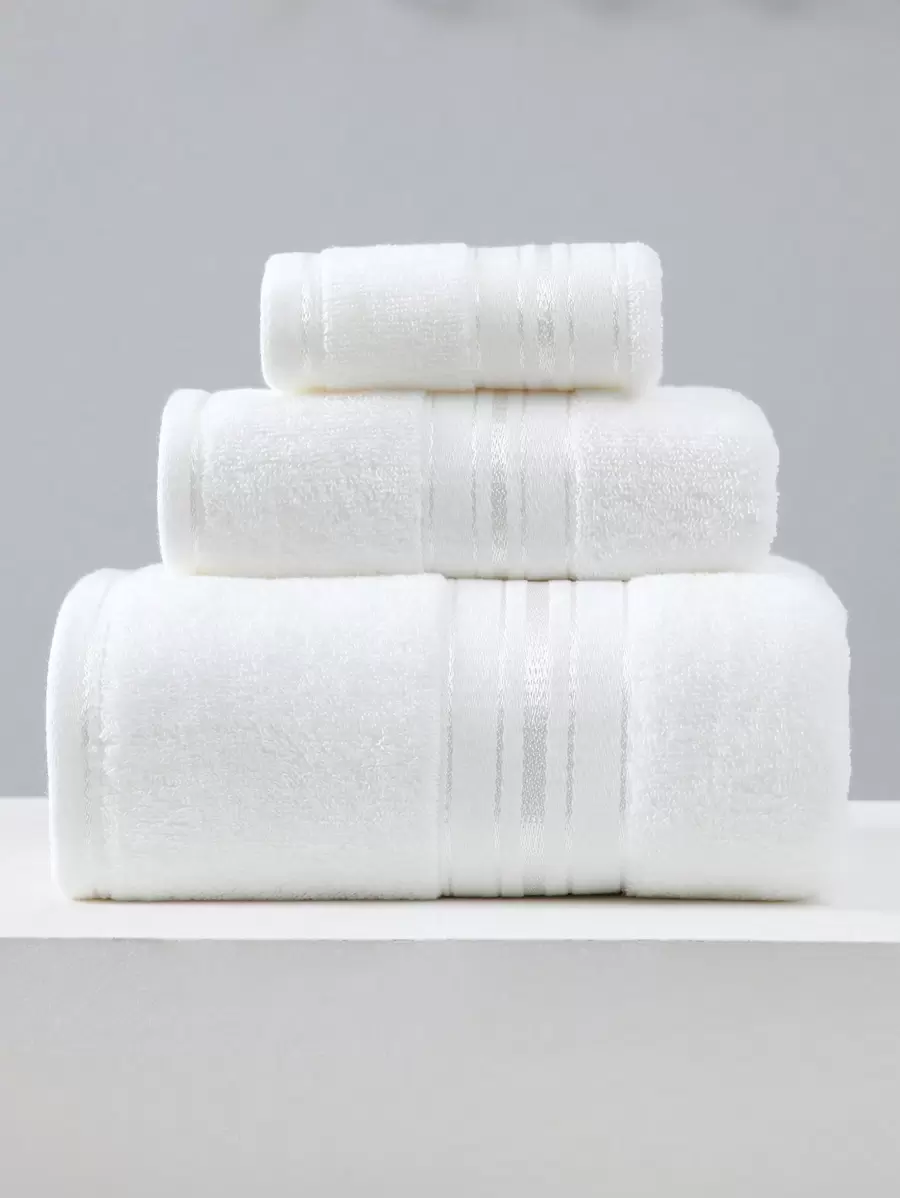 1pc Bath Towel/Hand Towel/Face Towel & 3pcs Set (Bath Towel+Hand Towel+Face Towel), Satin Thick Absorbent Quick-Dry Lint-Free Bathroom Towels, Soft & Comfortable For Face & Body Home Bathroom Decor Back To School For Beauty Salon Home Bathroom Shower Towels For Beaty Salon, Hotel Sports,Home Essentials, Towel, Skin Care Bath Towel Sheet